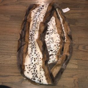 FAUX FUR INFINITY SCARF